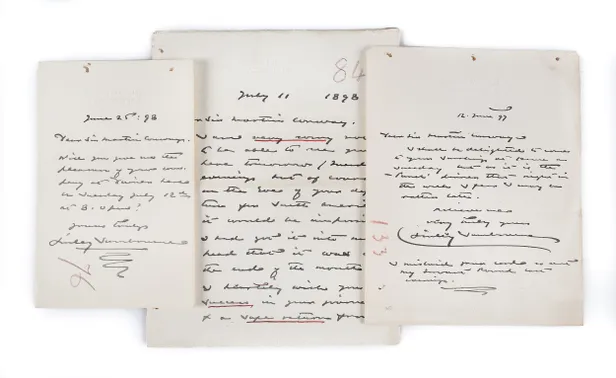 Autograph Letter Signed (“Linley Sambourne”) to Sir Martin Conway (1856 – 1937), English art critic, politician, cartographer and mountaineer,