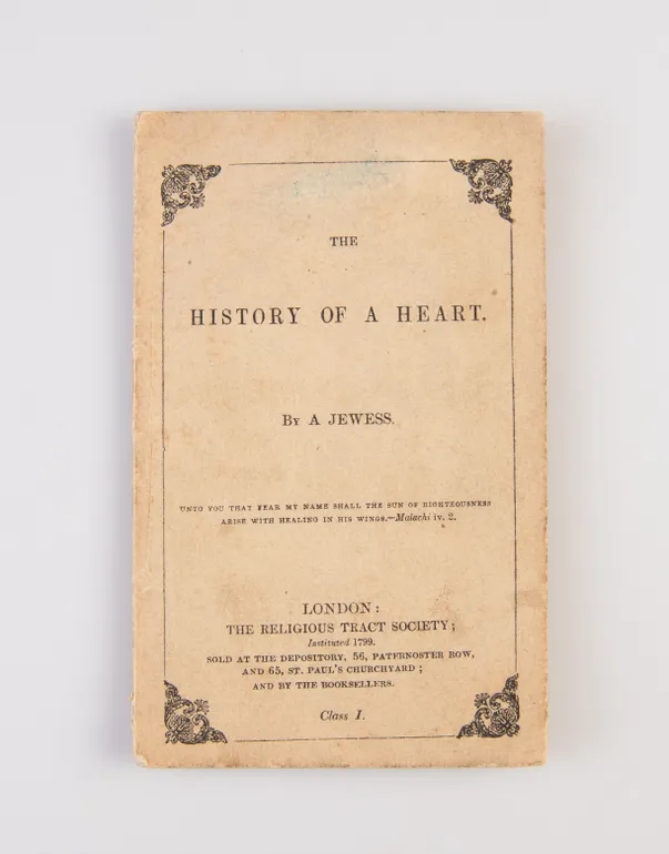 The History of a Heart. By a Jewess.