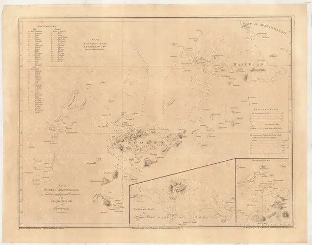 The Sooloo Archipelago, laid down chiefly from Observations in 1761, 1762, 1763, & 1764 ...