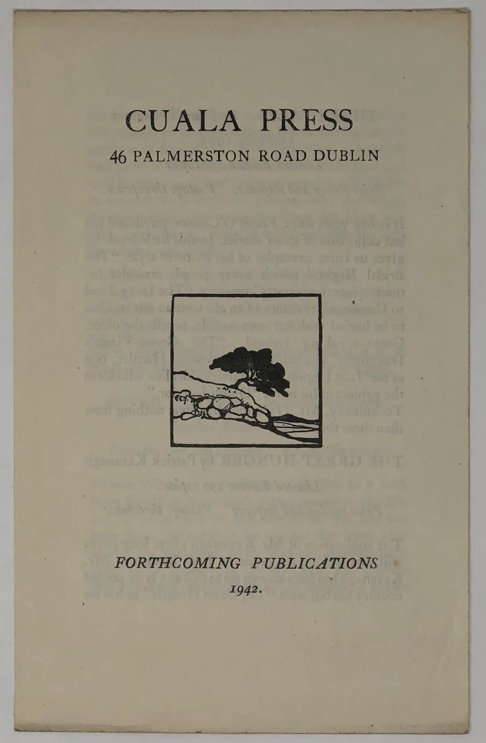 Forthcoming Publications 1942.