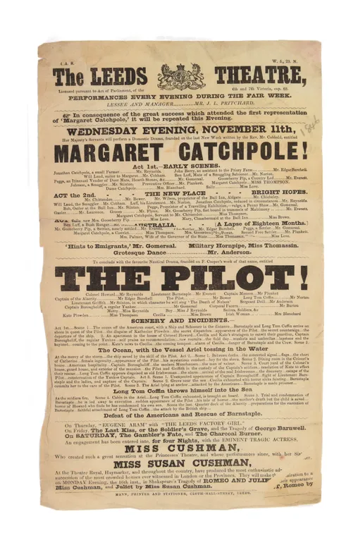 The Leeds Theatre ... Margaret Catchpole!