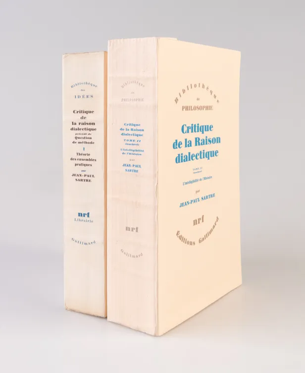 Critique de la raison dialectique (précédé de Questions de méthode). Tome 1: Théorie des ensembles pratiques. [with:] Tome II (inachevé): L'intelligibilité de l'Histoire.
