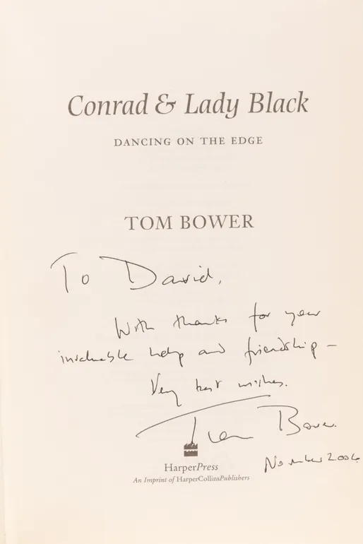 Conrad & Lady Black. Dancing on the Edge.