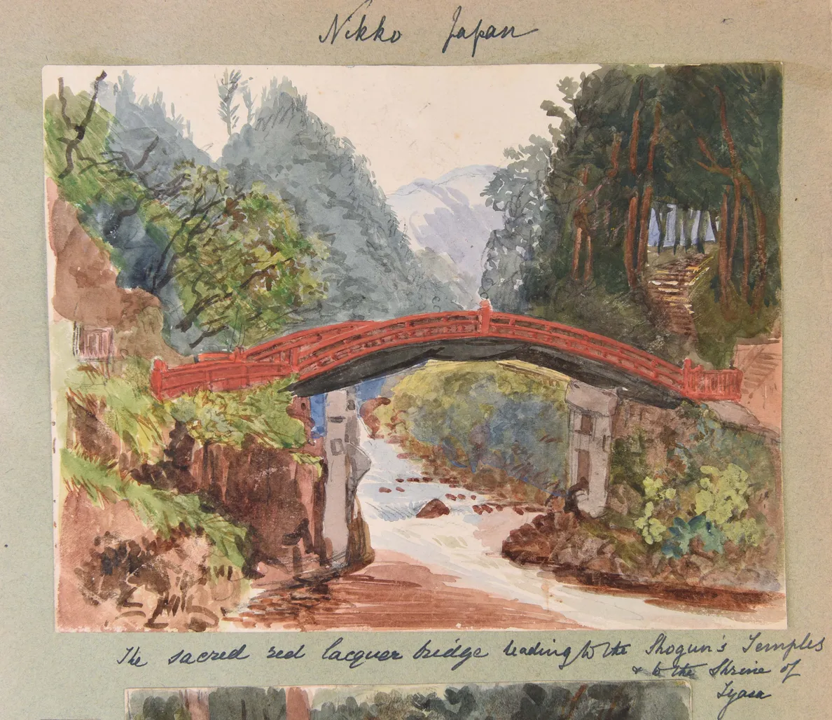 Four large albums of watercolours, photographs and ephemera.
