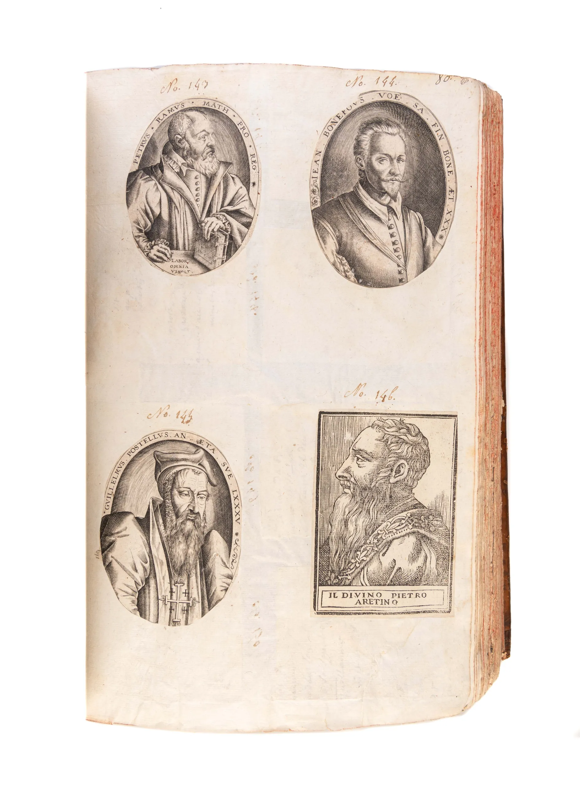 Portraits des grands hommes de l'Antiquité et des siècles modernes dans tous les genres.