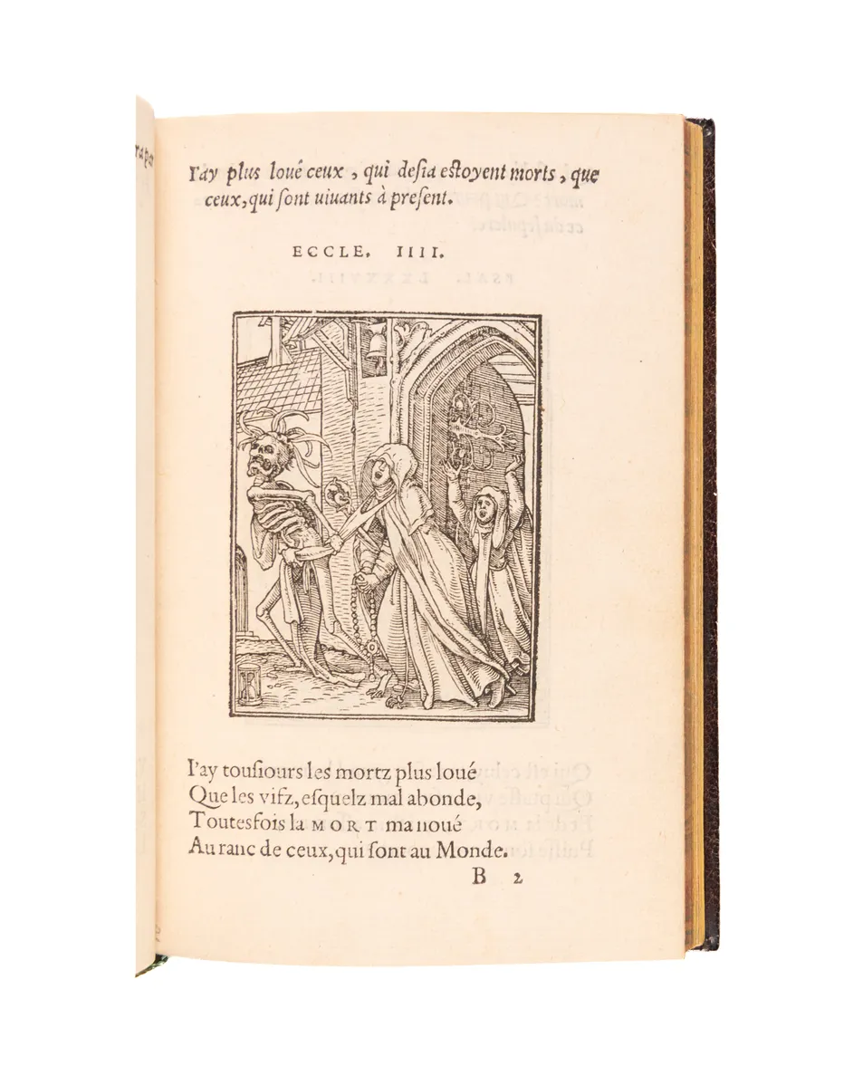 Les images de la mort, aux quelles sont adioustées douze figures. 
Lyons, Jean Frellon, 1547