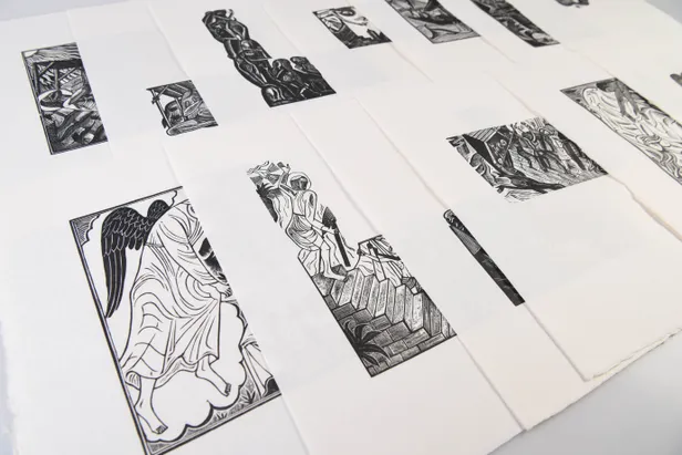 Thirteen Wood Engravings by David Jones for The Book of Jonah.