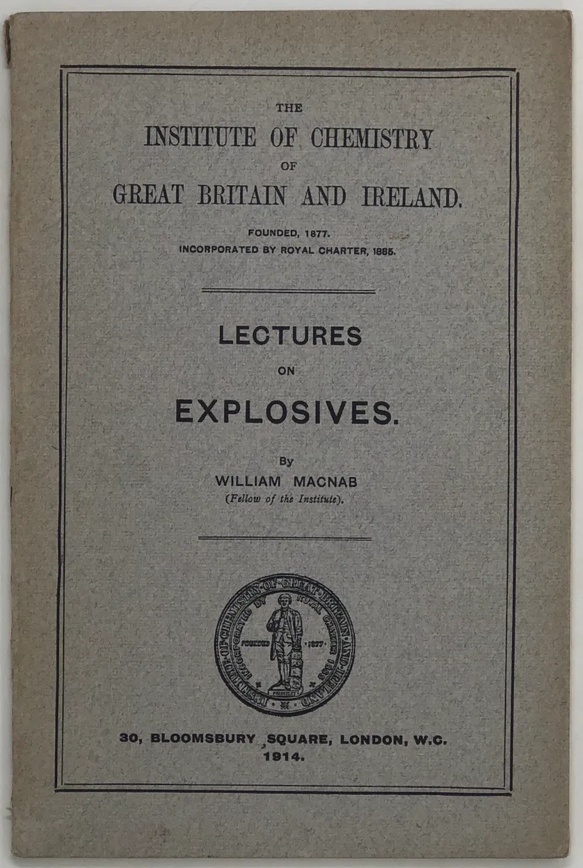 Lectures on Explosives.