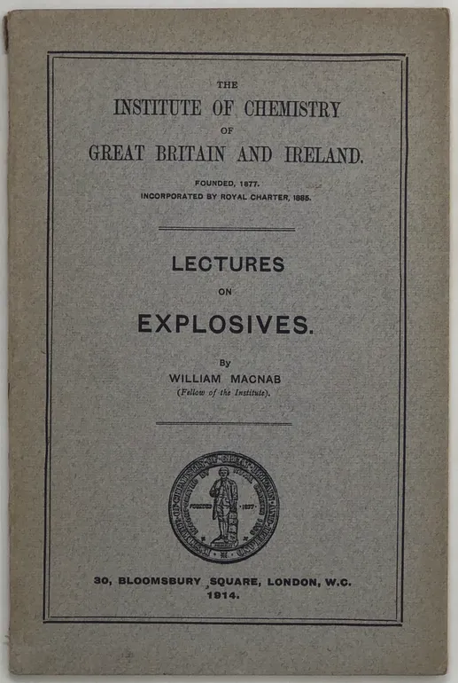 Lectures on Explosives.