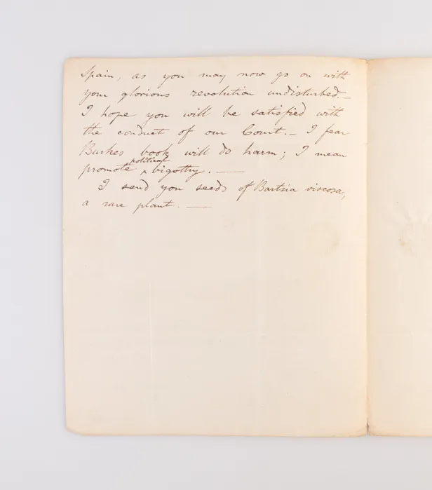 Two ALS to Charles Louis L'Héritier de Brutelle.