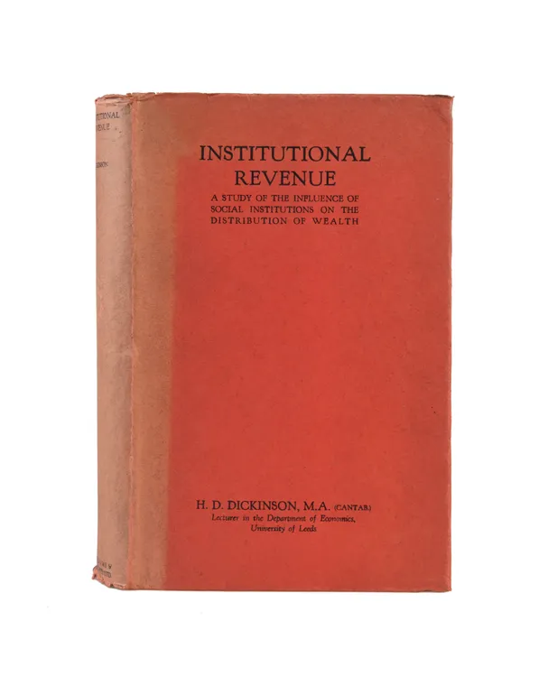 Institutional Revenue. A Study of the Influence of Social Institutions on the Distribution of Wealth.