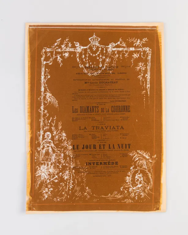 Représentation extraordinaire de bénéfice de Mlle. Lucie Duchateau, 1er. Chanteuse légère