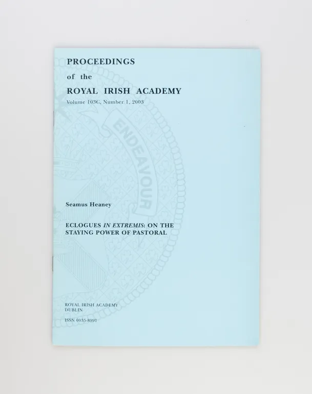 Eclogues in Extremis: On the Staying Power of Pastoral.