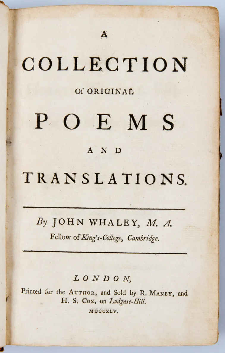 A Collection of Original Poems and Translations.