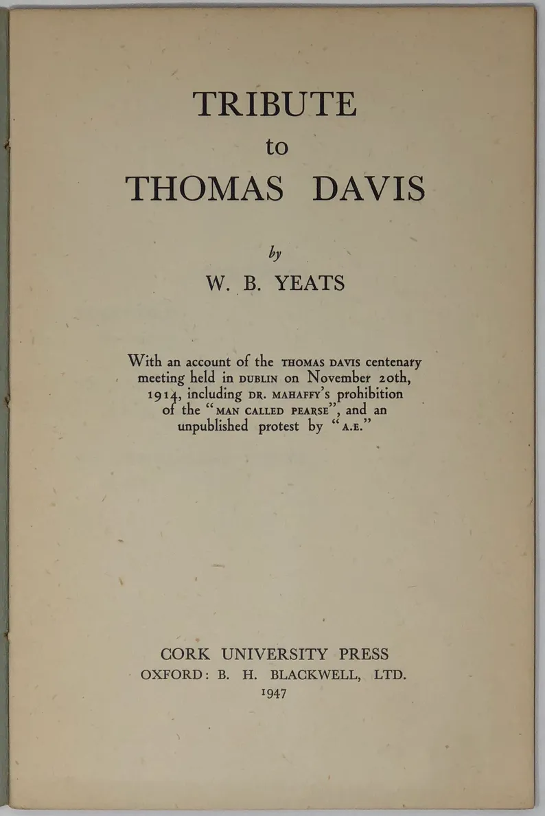 Tribute to Thomas Davis.