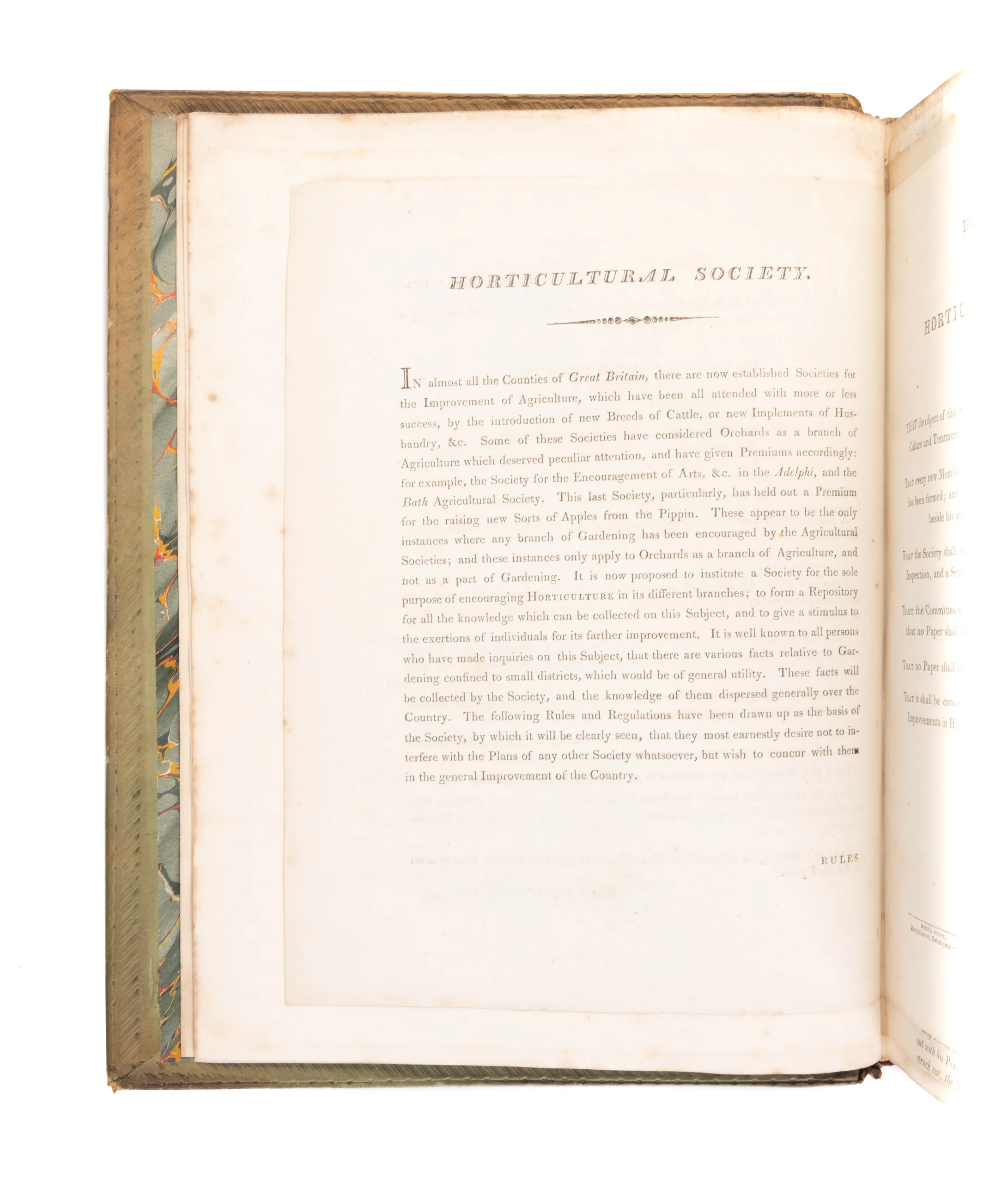 [Archive of documents, letters ephemera, and publications concerning the first years of the Royal Horticultural Society]