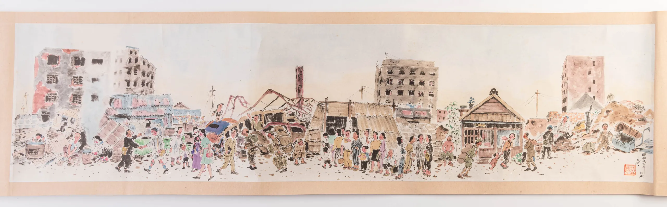 The Restoration of Ginza - A Picture Scroll - Ginza Fukko emaki.