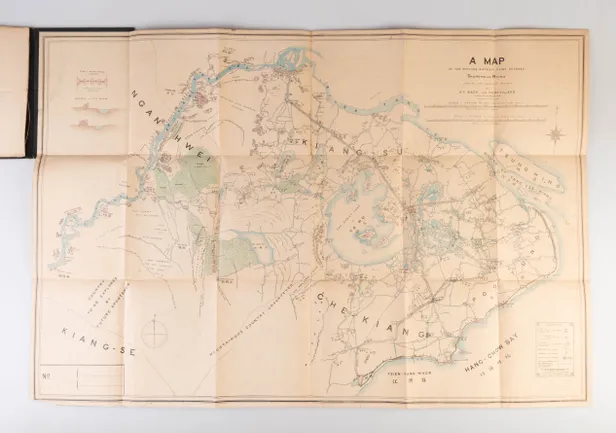A Map of the Shooting Districts Lying Between Shanghai and Wuhu.