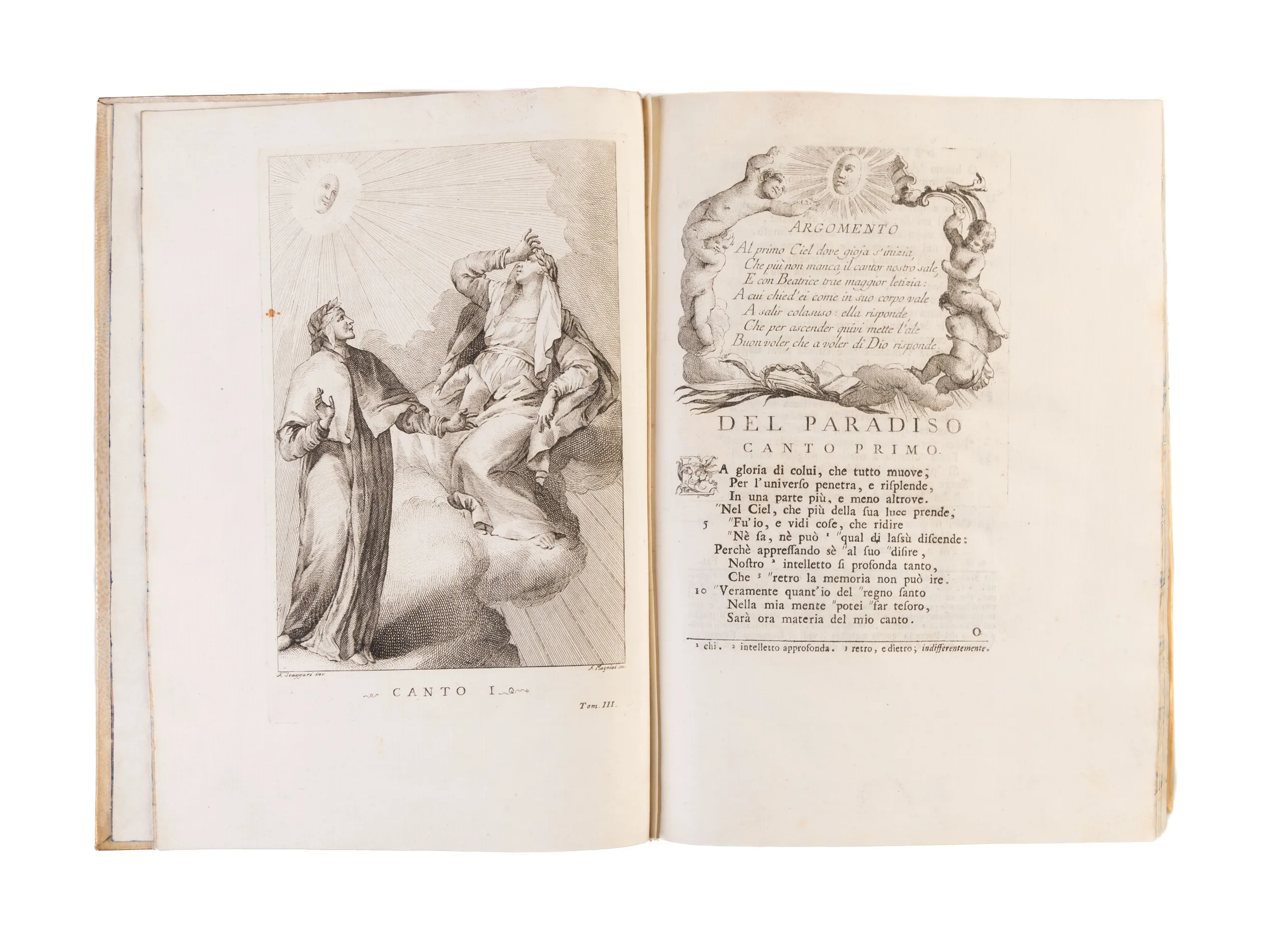 [Opere]. La Divina Commedia di Dante Alighieri con varie annotazioni e copiosi rami adornata.