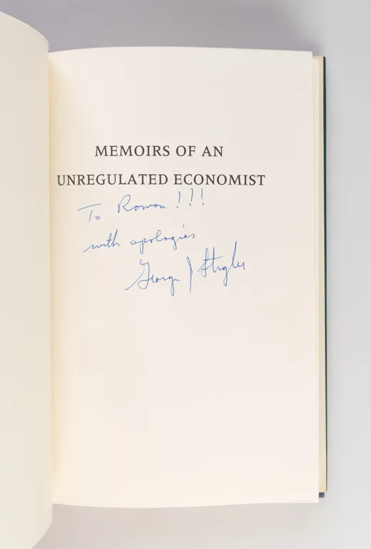 Memoirs of an Unregulated Economist.