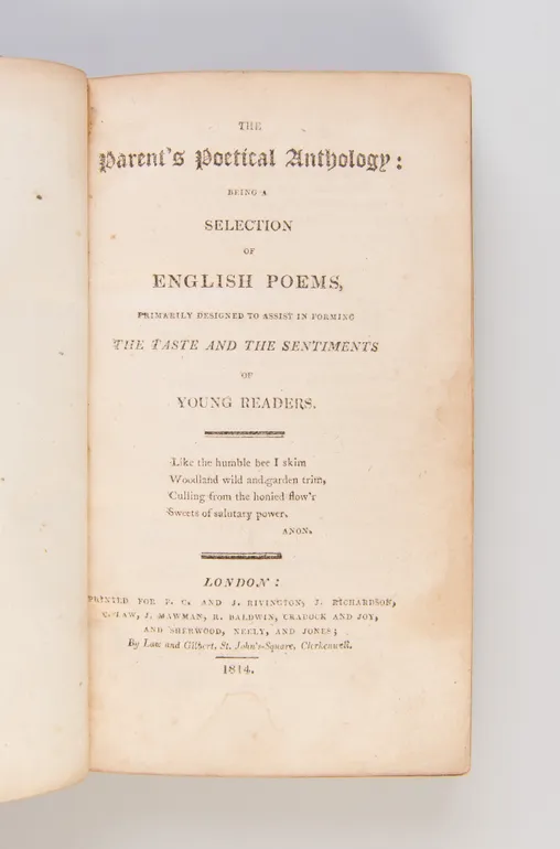 The Parent's Poetical Anthology: