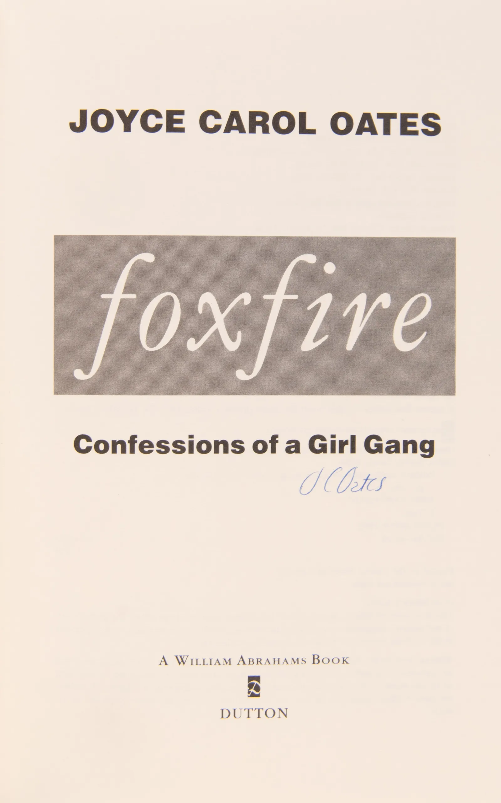 Foxfire.