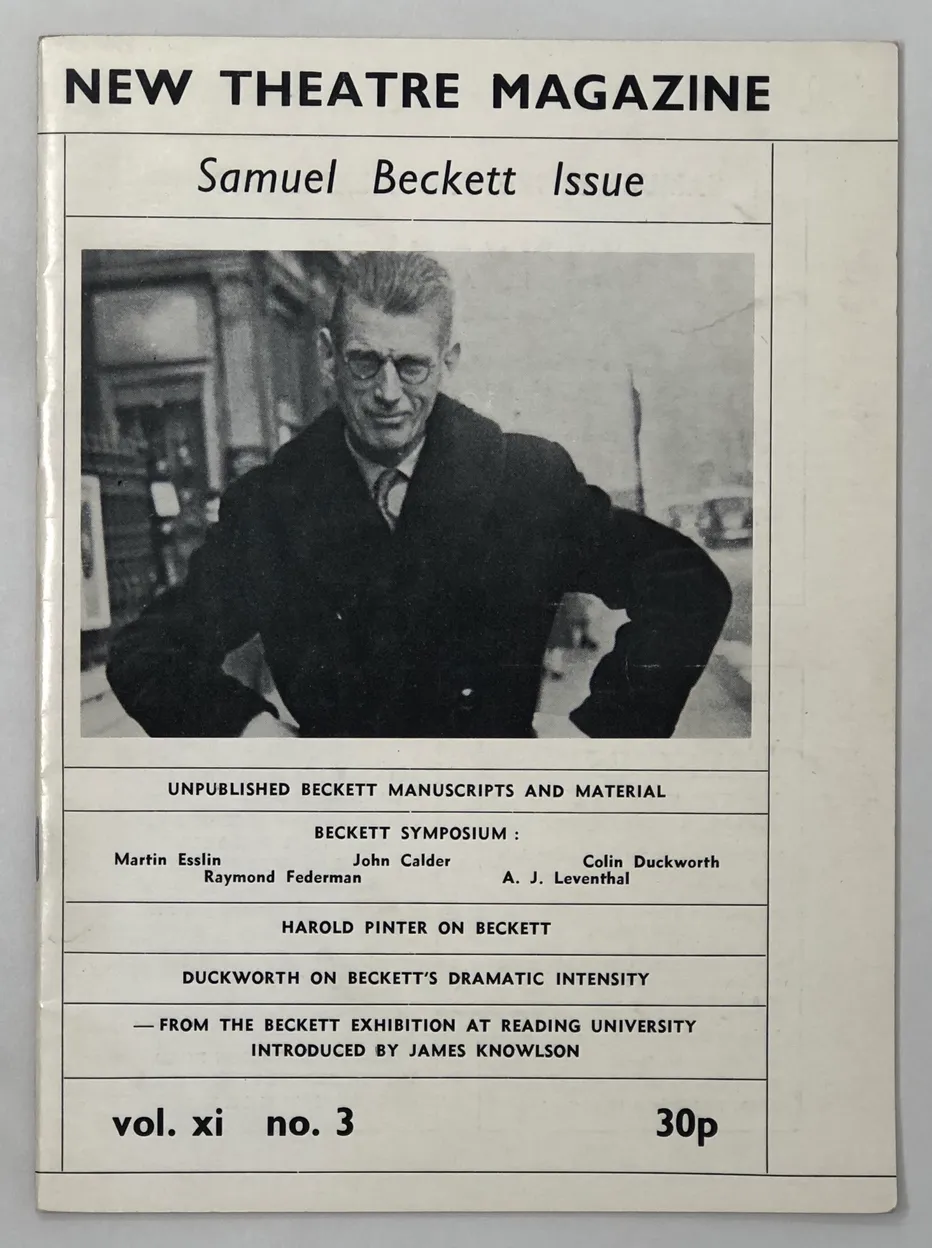 New Theatre Magazine. Samuel Beckett issue. Vol XI, No. 3.