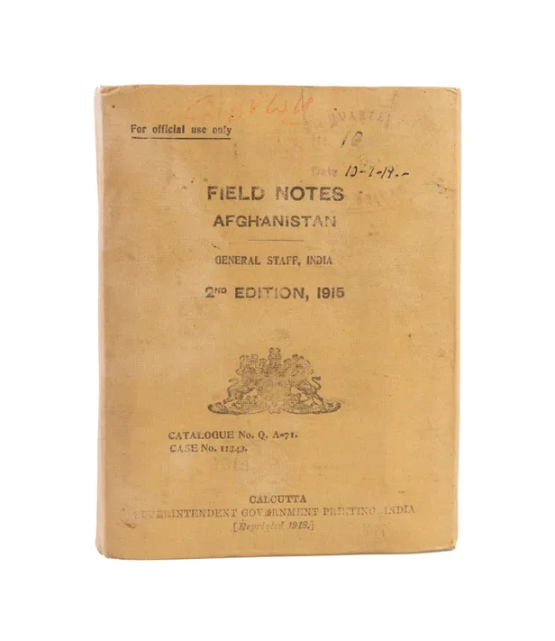 Field Notes Afghanistan.