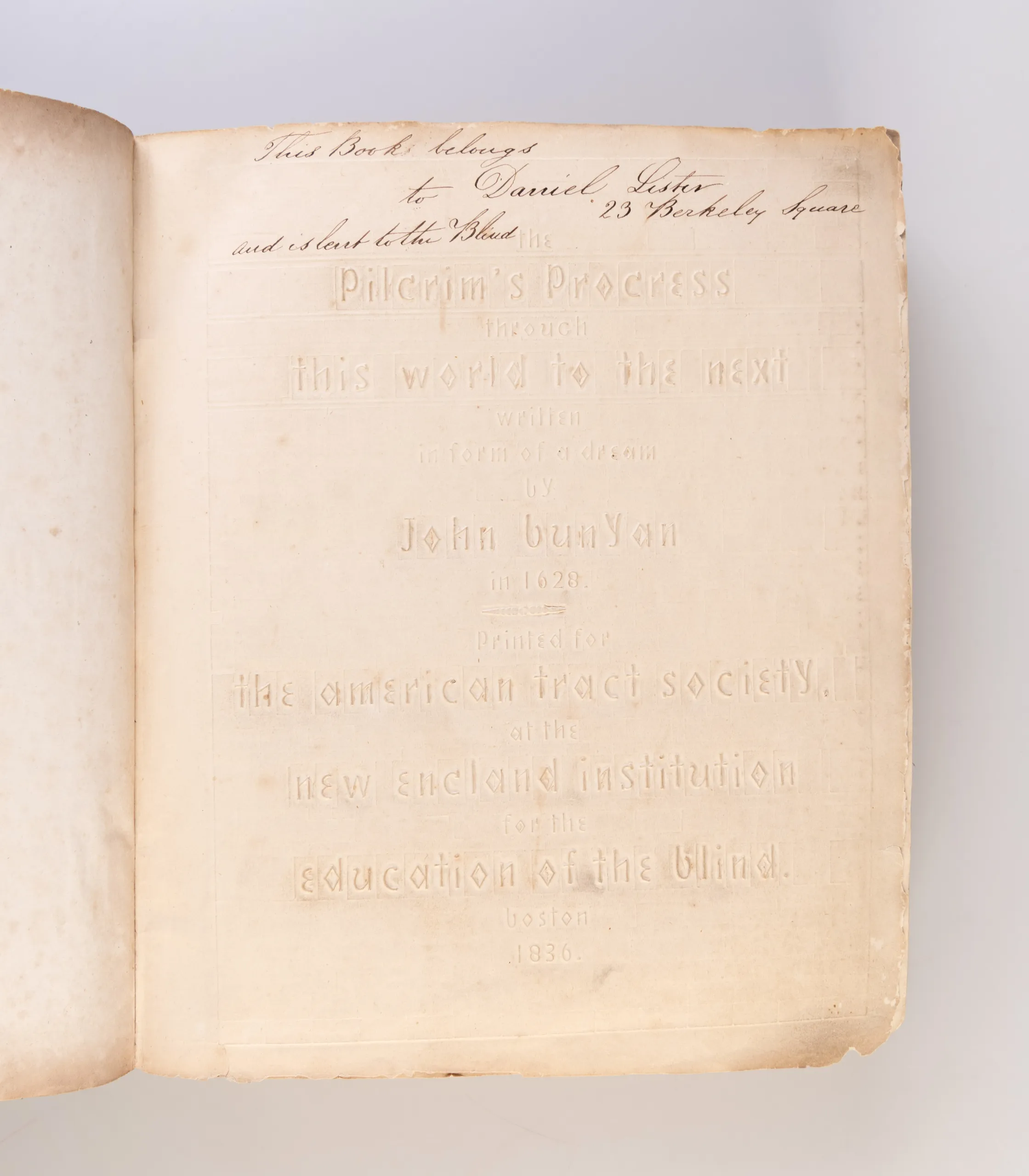 The Pilgrim's Progress through this world to the next written in form of a dream.