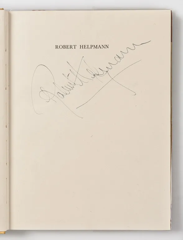 Robert Helpmann Choreographer.