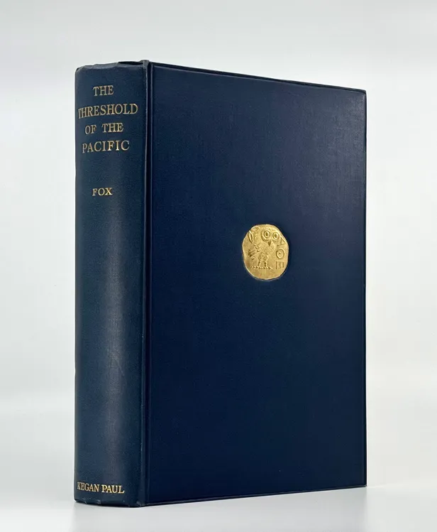 Threshold of the Pacific: An Account of the Social Organization, Magic, and Religion of the People of San Cristoval in the Solomon Islands. With a Preface by G. Elliot Smith.
