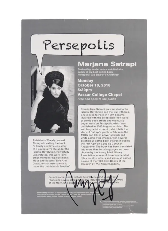 Persepolis. Marjane Satrapi. Best-selling Iranian author and illustrator ...