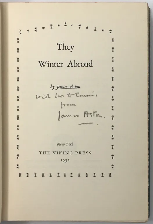 They Winter Abroad.