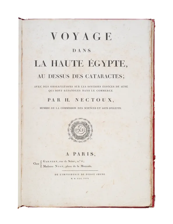 Voyage dans La Haute Egypte, au dessus des Cataractes;