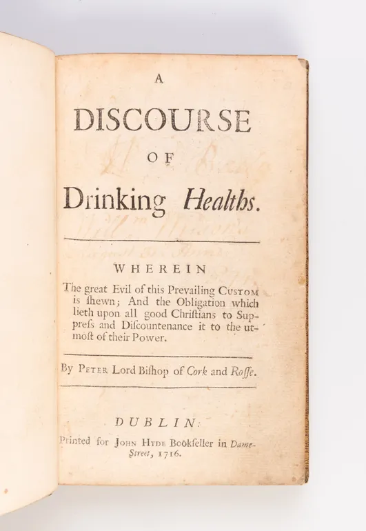 A Discourse of Drinking Healths.