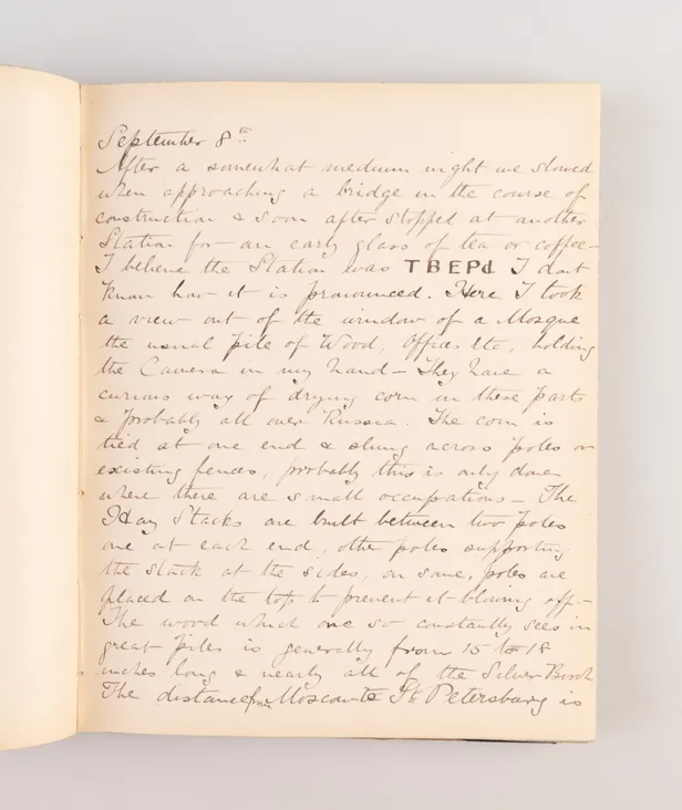 [Travel journals of a trip through Scandinavia and Russia.]