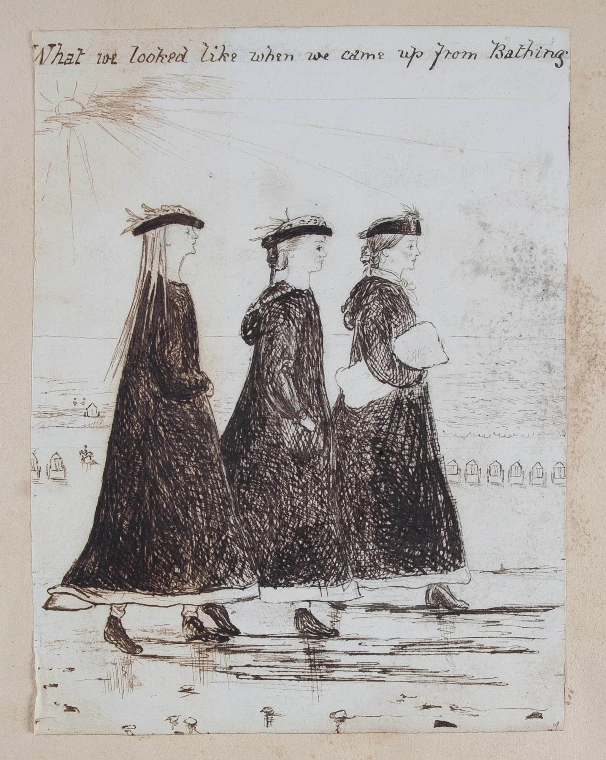 A bound album of drawings by the young Lucy Parker illustrating a family holiday to Scarborough and the surrounding area. [c. 1865]