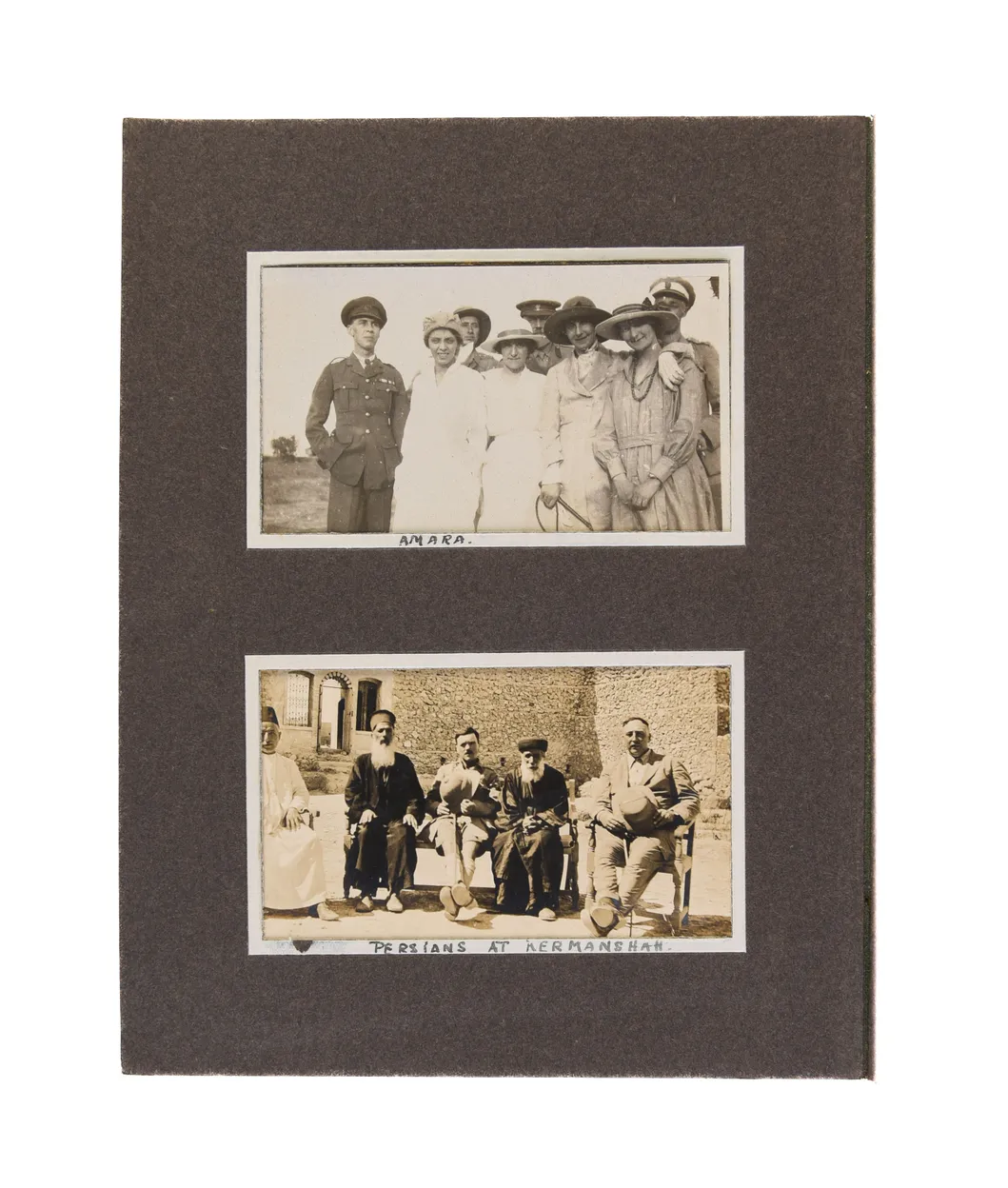 Photograph album compiled by a British nurse, Marjorie M. Thomson, during the Mesopotamian Campaign of the First World War.