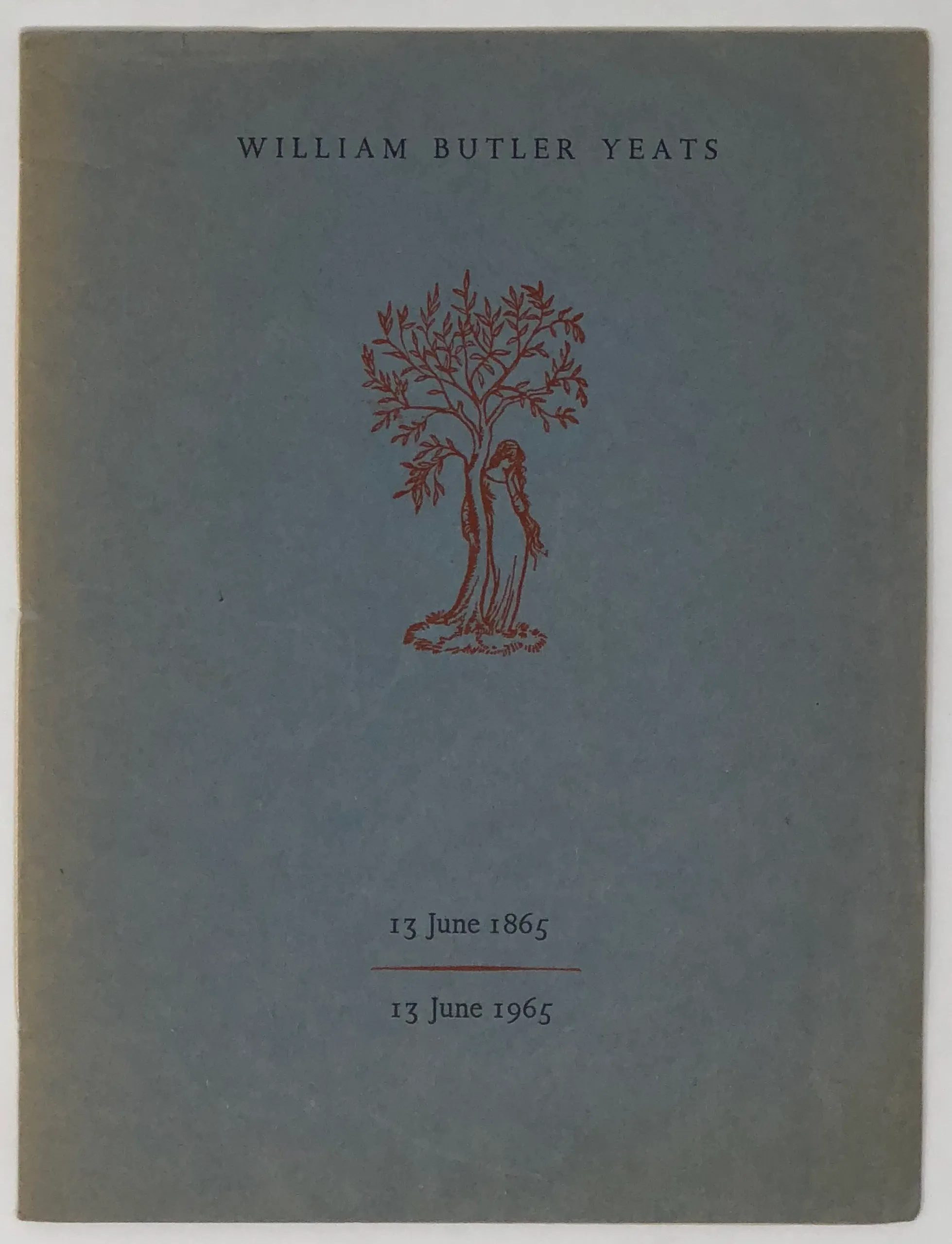 William Butler Yeats. 13 June 1865 - 13 June 1965.