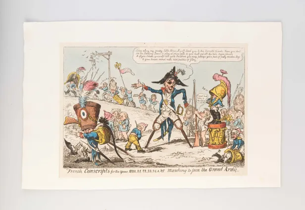 French Conscripts for the years 1820, 21, 22, 23, 24 & 25. Marching to join the Grand Army.