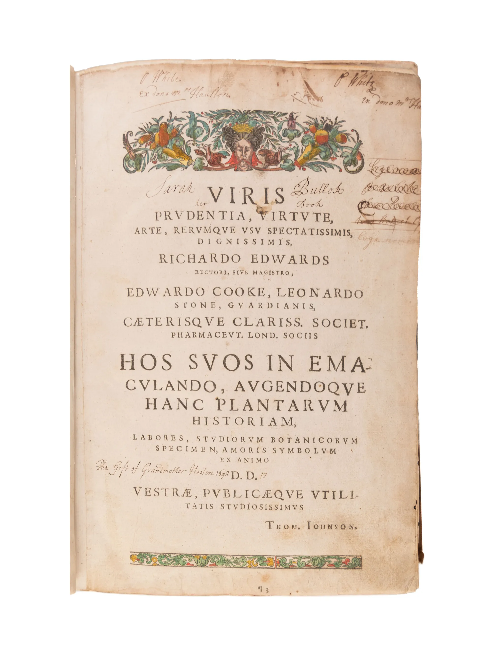 The Herball or Generall Historie of Plantes.