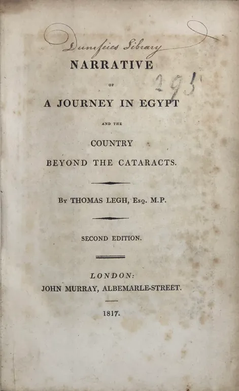 Narrative of a Journey in Egypt