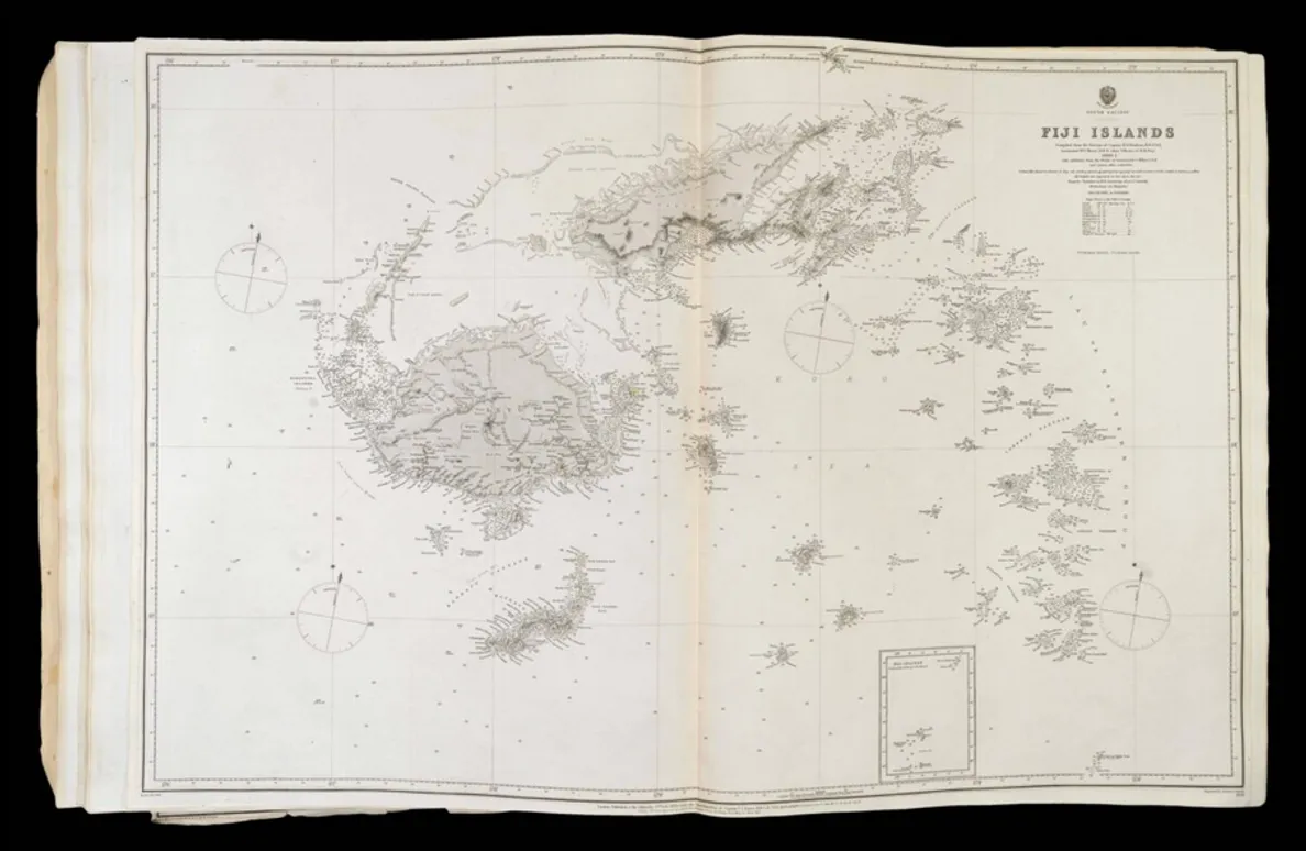 [Chart case and set of charts from Queen Victoria's Royal Yacht Victoria and Albert (II).]