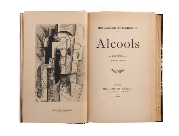 Alcools - Poèmes - (1898-1913). 
Paris [Tours, E. Arrault et Cie.], Mercure de France, 20 April, 1913.