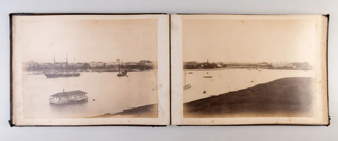 An album of 24 photographs of Shanghai and Peking.