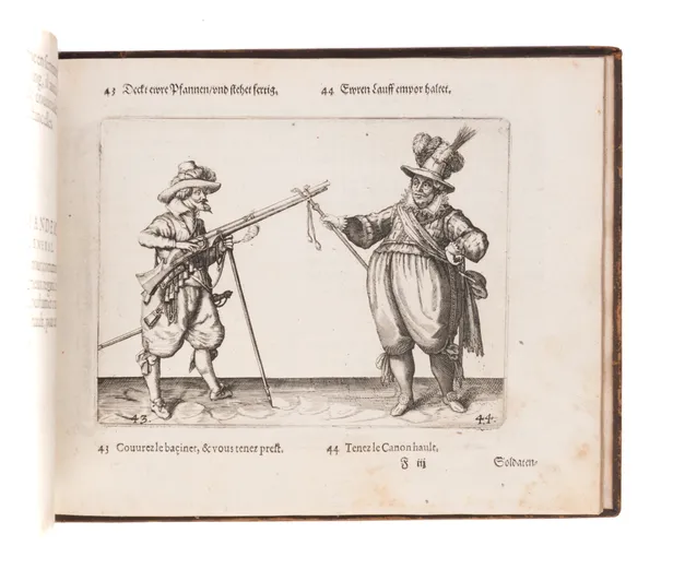 Künstliche Waffenhandlung der Musqueten und Piquen oder Langen Spiessen...Maniement des Mousquets & Piques. 
Nuremberg: Peter Isselburg (Simon Halbmayer), 1620.