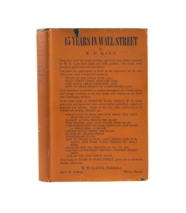 45 Years in Wall Street. A Review of the 1937 Panic and 1942 Panic, 1946 Bull Market with New Time Rules and Percentage Rules with Charts for Determining the Trend on Stocks. [bound with, as issued:] New Stock Trend Detector. A Review of the 1929-1932 Pan