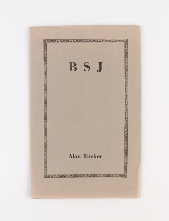 B.S.J. A Monody to the plan to Milton on the death by suicide of B.S. Johnson in November 1973.