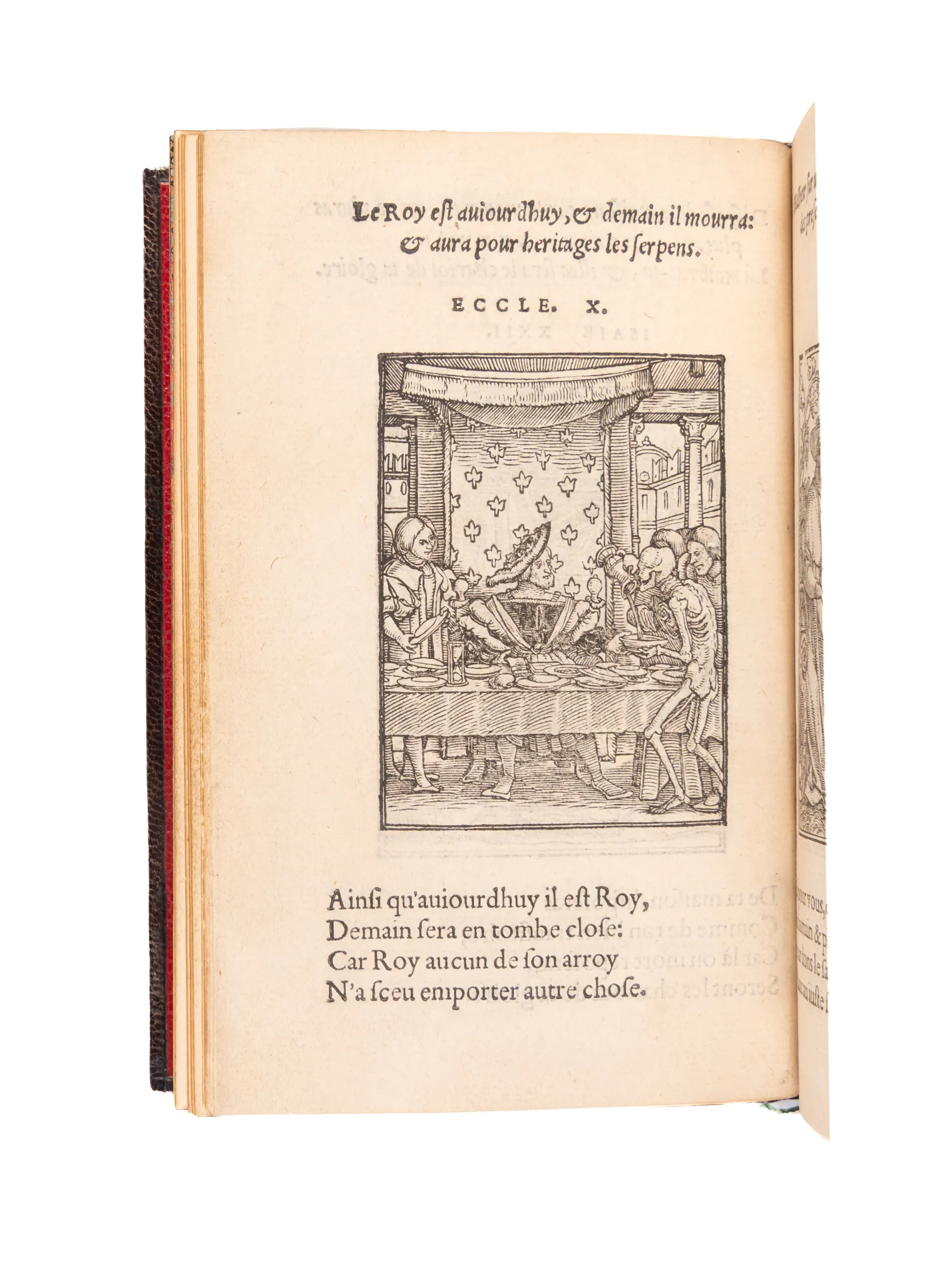 Les images de la mort, aux quelles sont adioustées douze figures. 
Lyons, Jean Frellon, 1547
