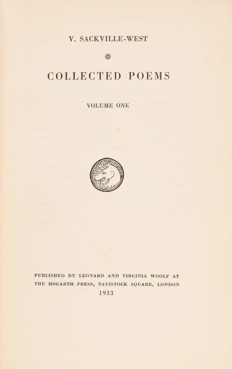 Collected Poems. Volume One. [all published].
